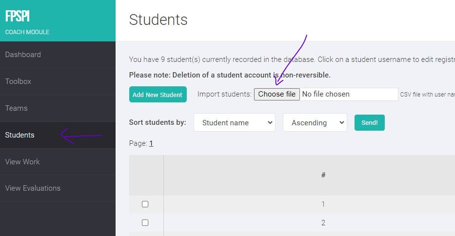 FPSOnline Upload csv file2