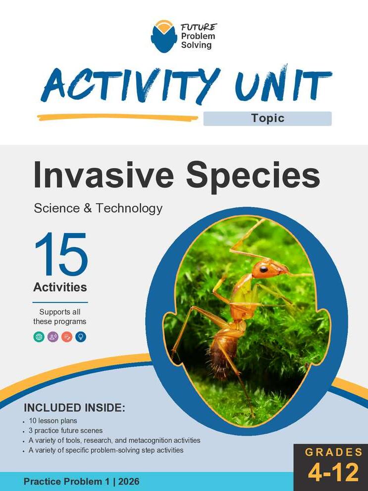 2026 Activity Unit P1 Invasive Species Cover Page