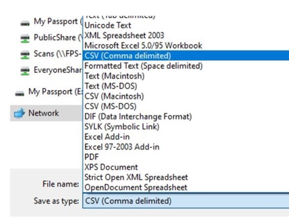 FPSOnline Save Sample csv file