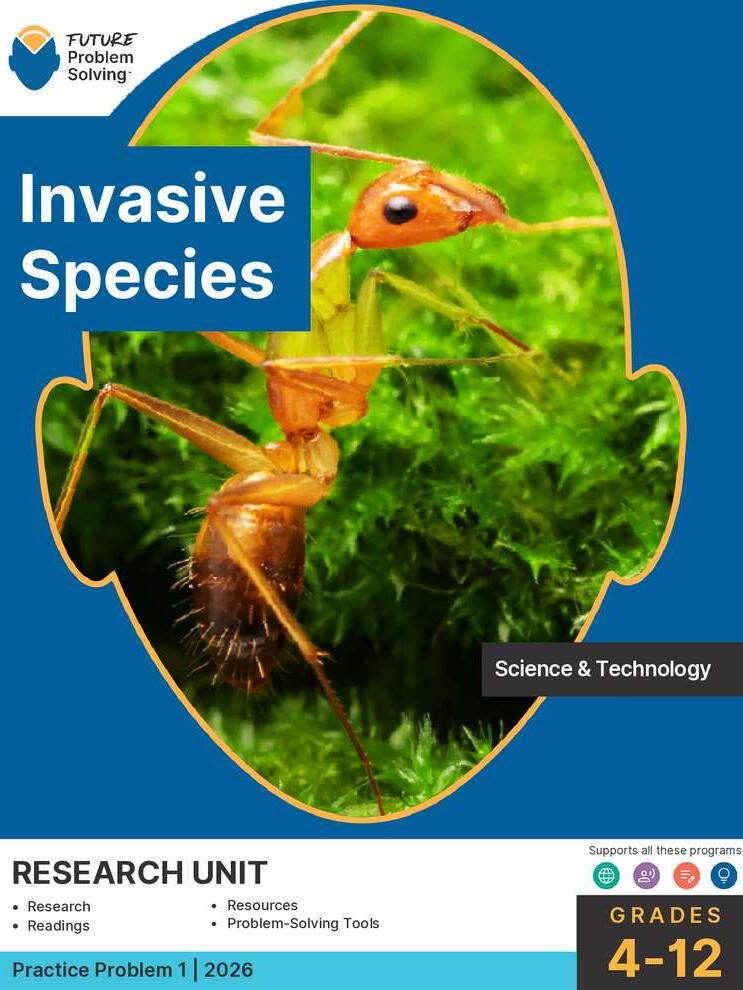 FPS Invasive Species Research Unit P1 2026 Cover Page